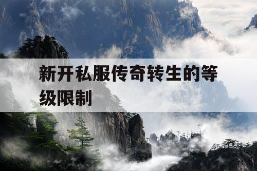 新开私服传奇转生的等级限制