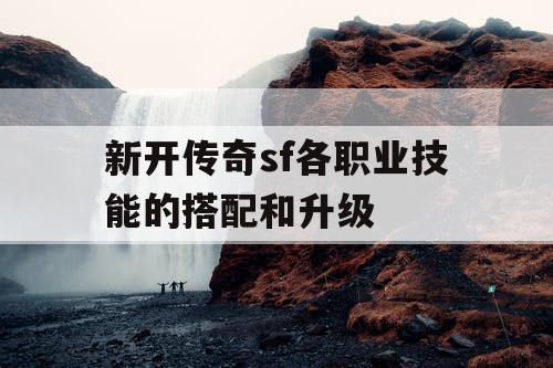 新开传奇sf各职业技能的搭配和升级