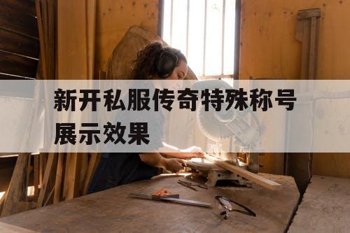 新开私服传奇特殊称号展示效果