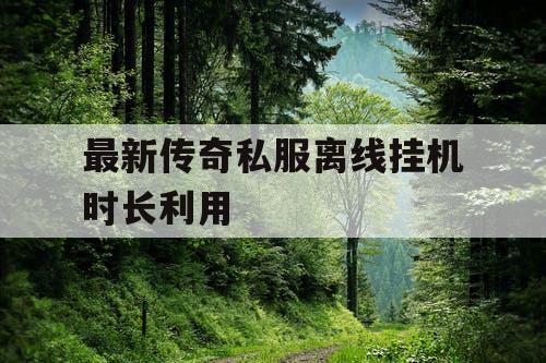 最新传奇私服离线挂机时长利用